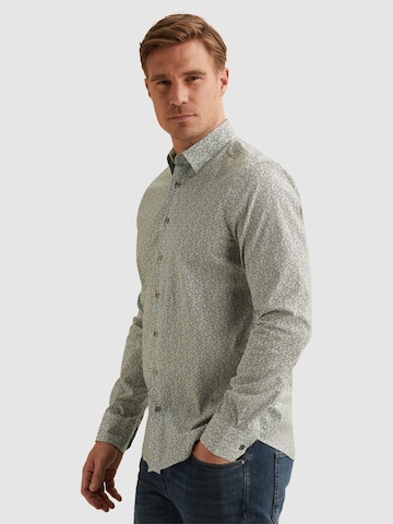 Coupe regular Chemise 'Shirt with allover print and stretch' VANGUARD en blanc