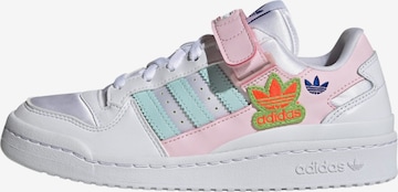 Baskets basses 'Forum' ADIDAS ORIGINALS en blanc : devant