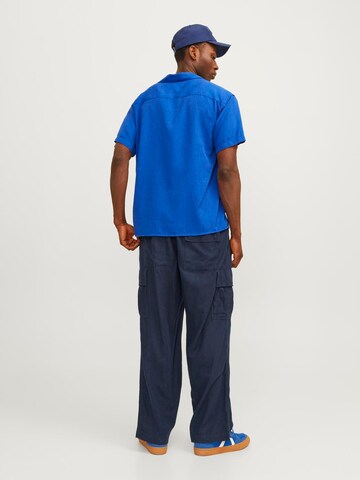 JACK & JONES Loosefit Hose 'Bill Nate' in Blau