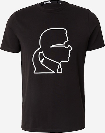 Karl Lagerfeld - Camiseta en negro: frente