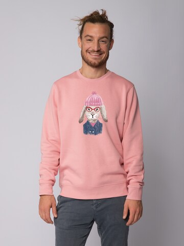 Felpa ' Hase ' di Watapparel in rosa: frontale