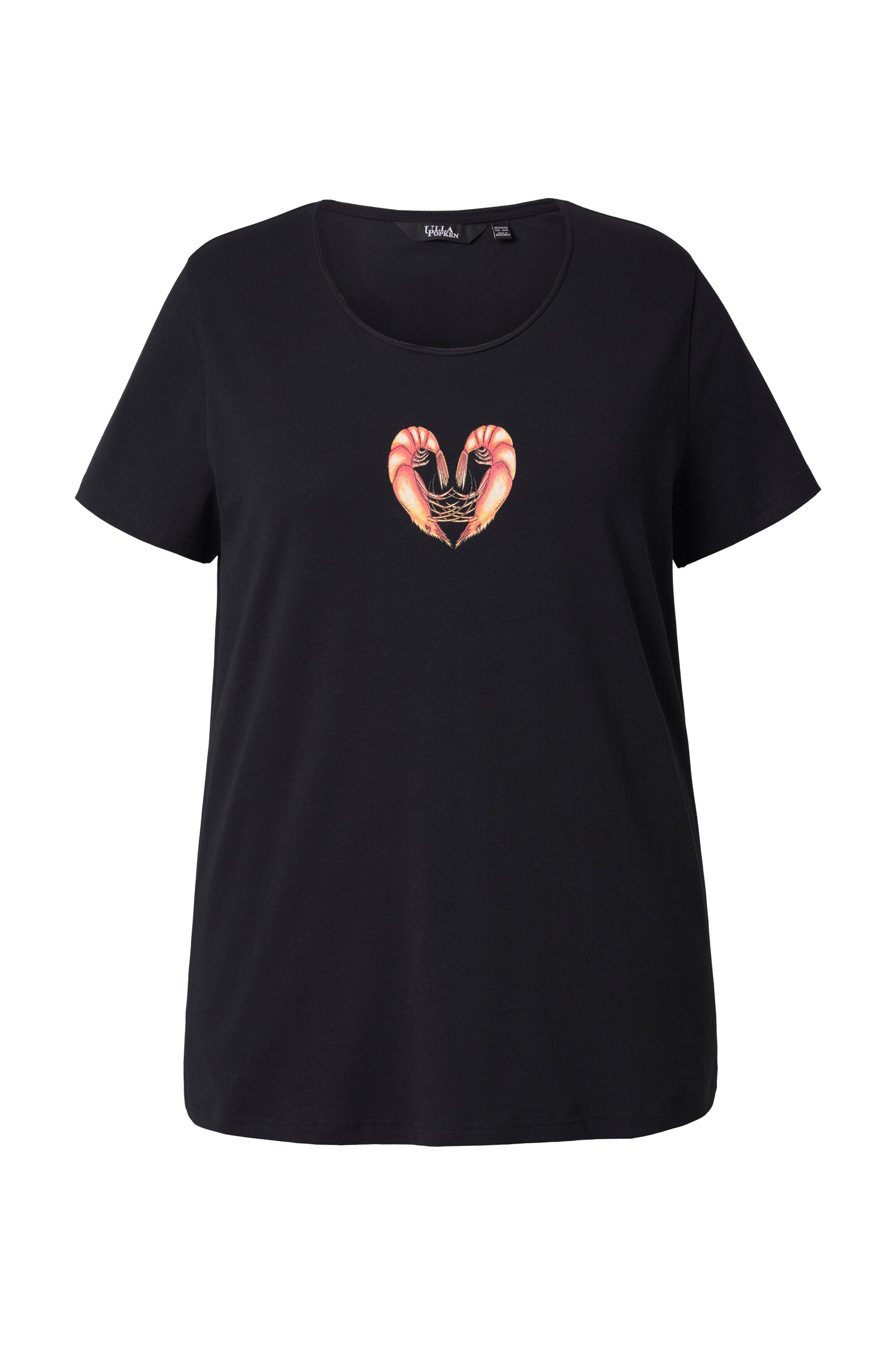 Ulla Popken Shirt in Schwarz: Vorderseite