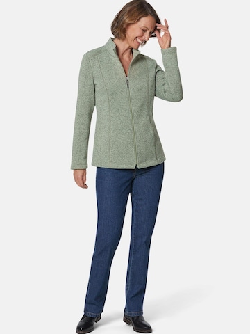 Goldner Fleece jas in Groen