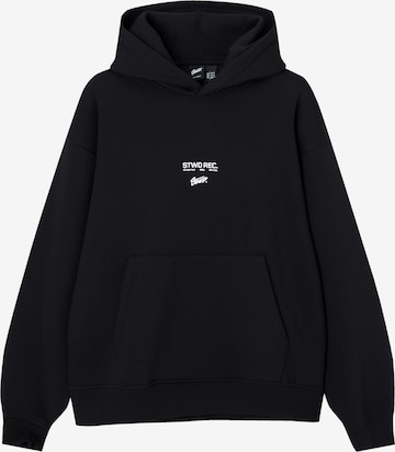 Pull&Bear Sweatshirt in Schwarz: predná strana