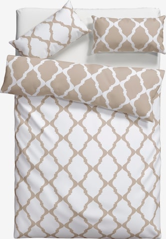 HOME AFFAIRE Duvet Cover in White: front