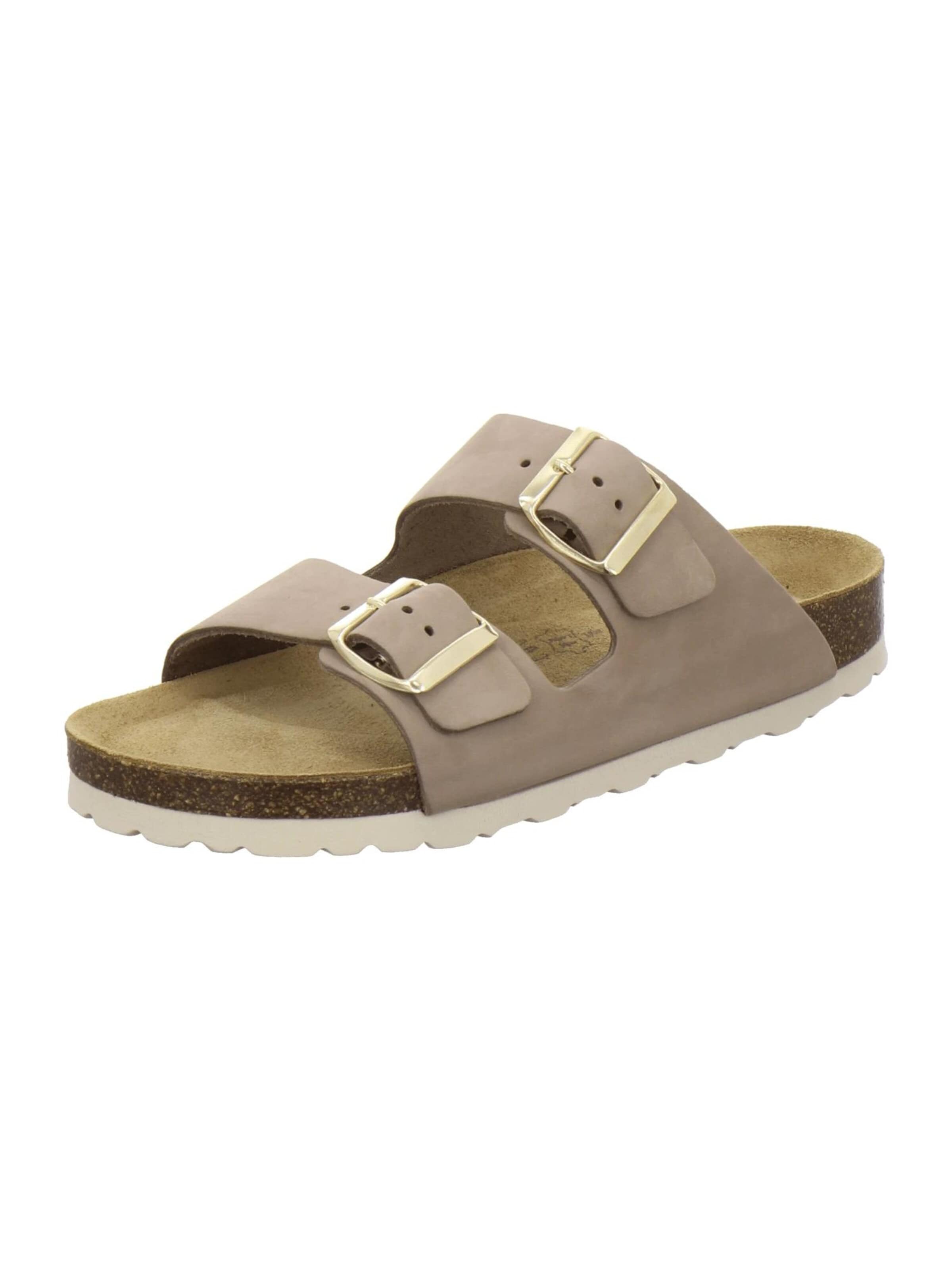 AFS-Schuhe Pantolette 'Pantoletten Damen Zweischnaller sand'‌‌‌‌ in Beige: Vorderseite