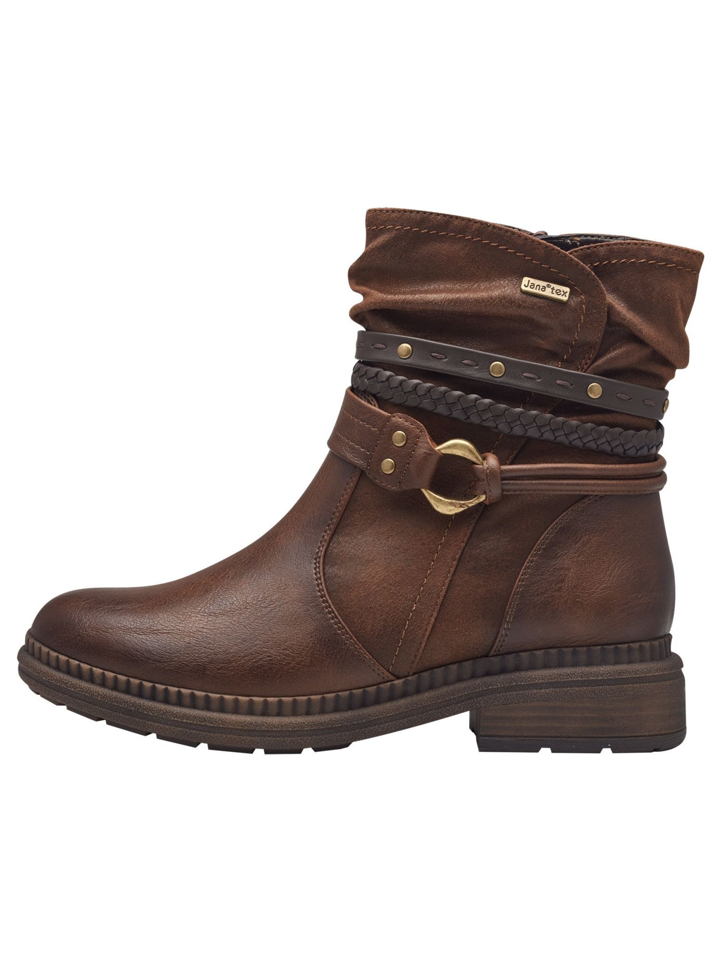 JANA Booties in Brown: front