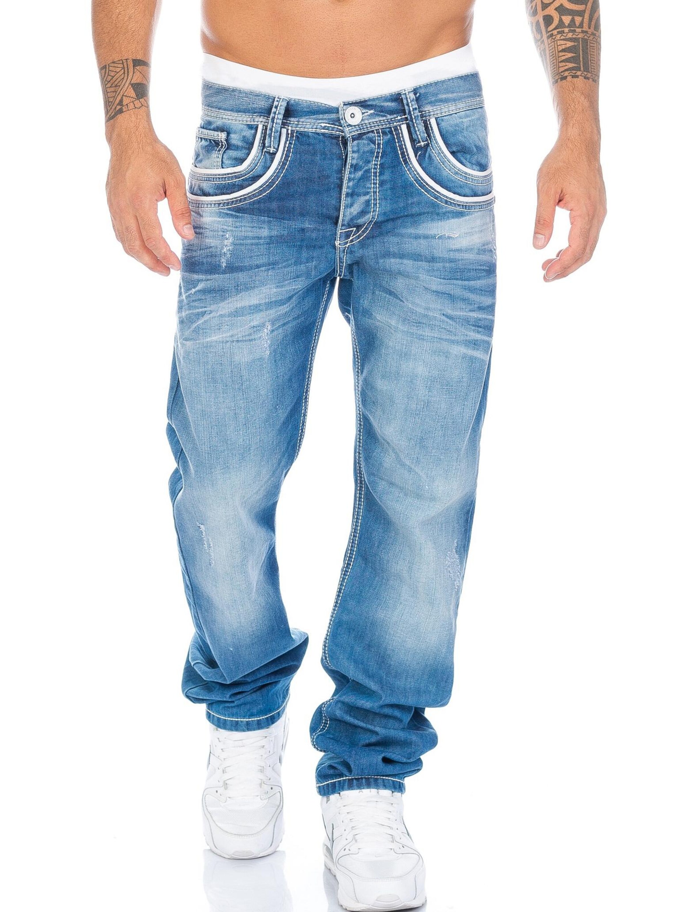 CIPO & BAXX Regular Jeans 'BJ1127' in Blue: front