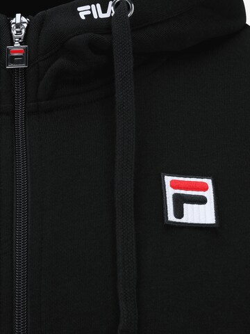 FILA Athletic Zip-Up Hoodie 'Benny' in Black