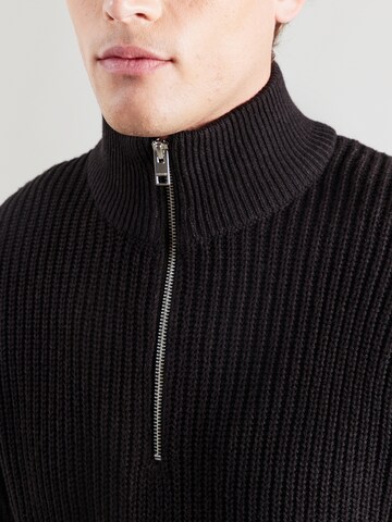 JACK & JONES Sweater 'JJKAITO' in Black
