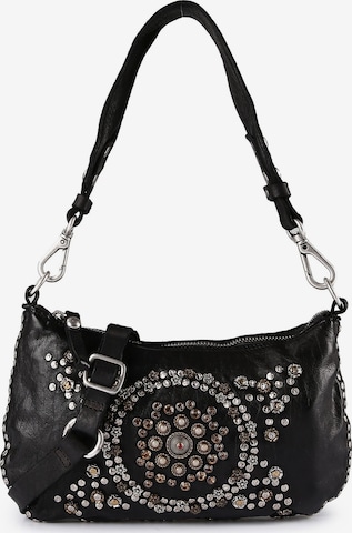 Campomaggi Schoudertas 'Teresa' in Zwart: voorkant