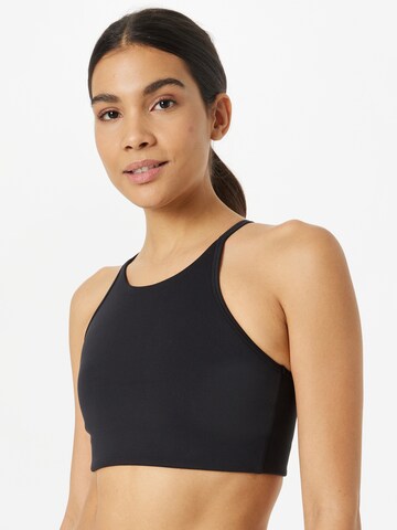 Girlfriend Collective Bustier Sport-BH 'LUXE' in Schwarz: predná strana