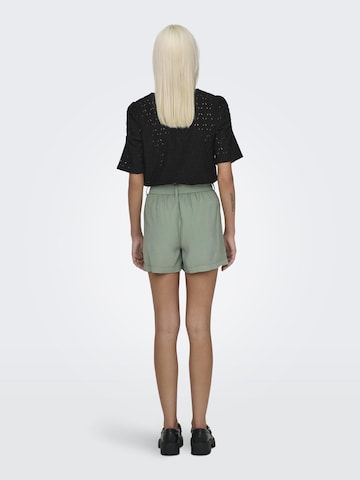 ONLY Loose fit Pleat-Front Pants 'Aris' in Green