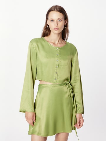 TOPSHOP Blouse in Green: front