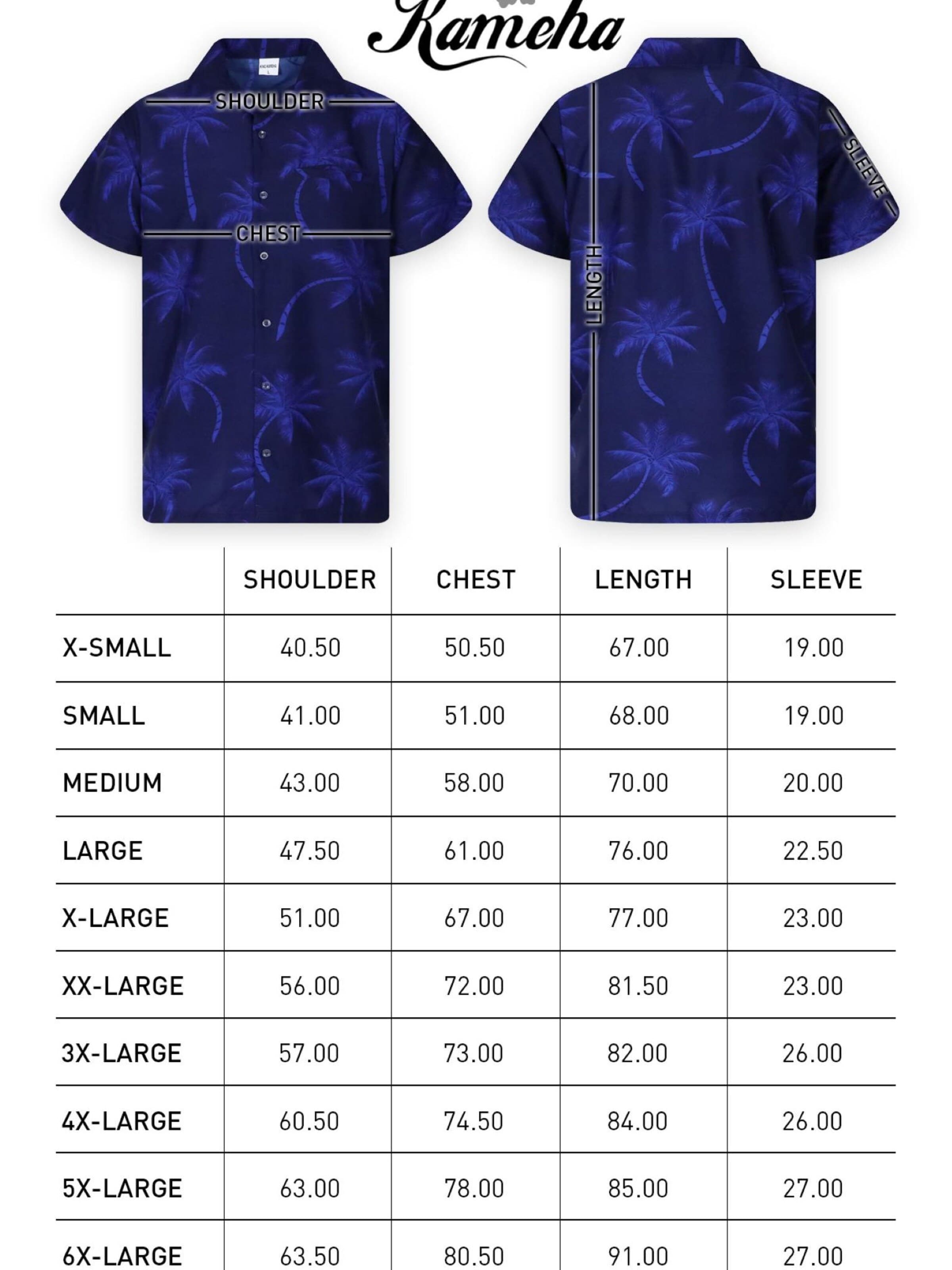 King Kameha Shirt 'Palmshadow' in Blauw