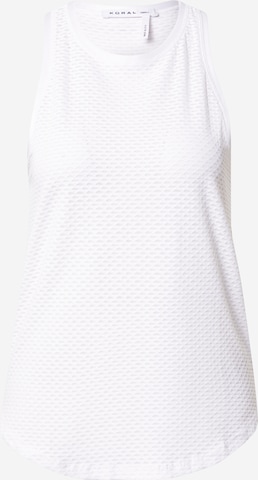 KORAL Top 'AERATE' in White: front