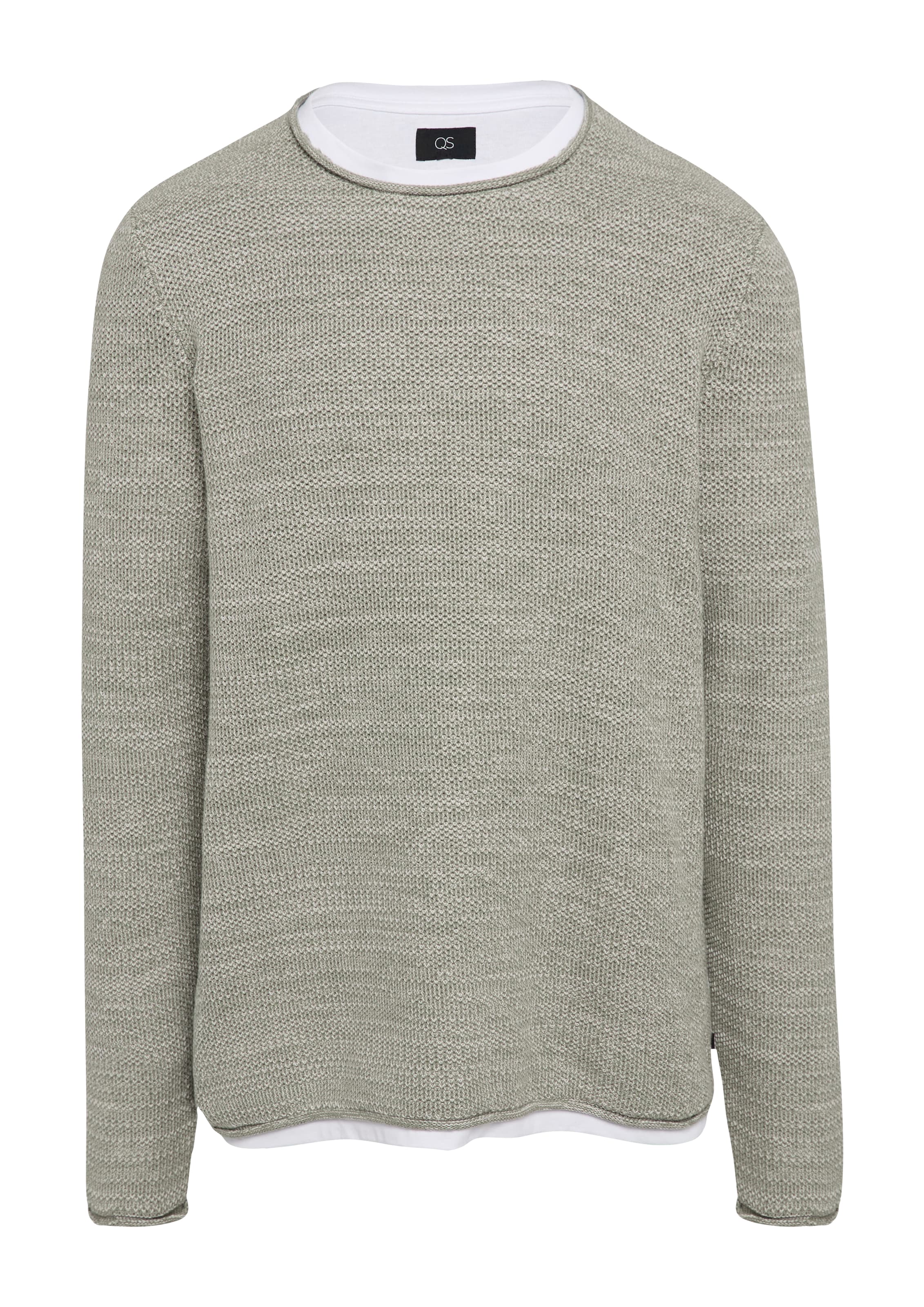 QS Pullover in Grau: Vorderseite
