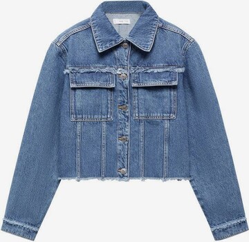 MANGO TEEN Between-Season Jacket 'Fleco' in Blue: front