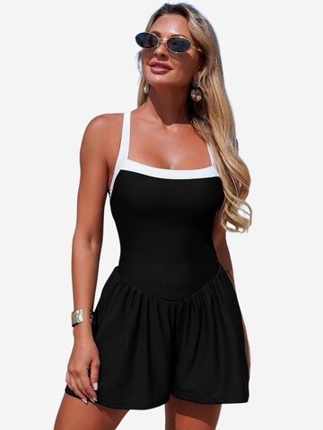 Magicshe Bralette Swimsuit 'Badeanzug mit Taschen' in Black