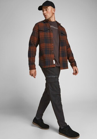 JACK & JONES Tapered Cargobroek 'Ace Dex' in Zwart