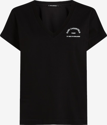 Karl LagerfeldMajica 'Rue St-Guillaume' - crna boja: prednji dio