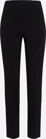 MARC AUREL Pleated Pants in Black: front