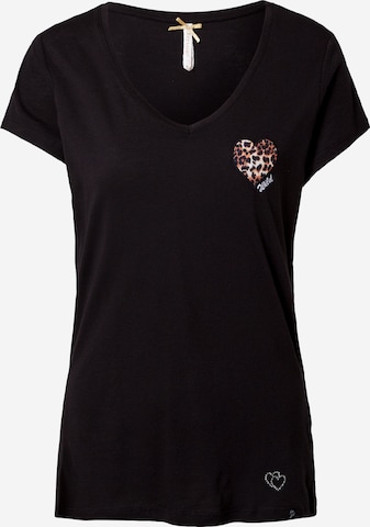 T-shirt 'WILDHEART' Key Largo en noir : devant