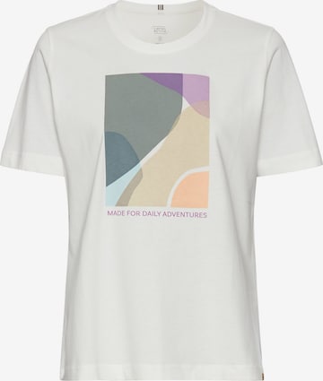 CAMEL ACTIVE T-Shirt mit Print in Weiß: Vorderseite