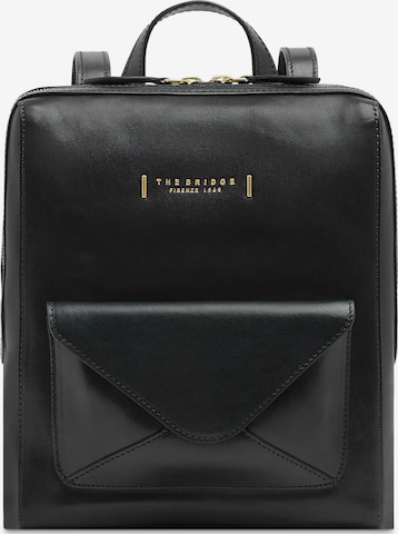 The Bridge Rucksack in Schwarz: Vorderseite