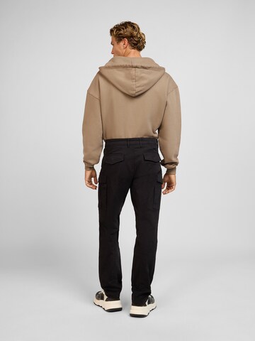 yazubi Slimfit Cargohose 'Jayden' in Schwarz