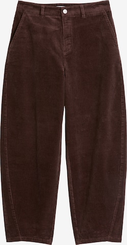 Marc O'Polo DENIM Barrel Trousers 'Airin' in Brown: front