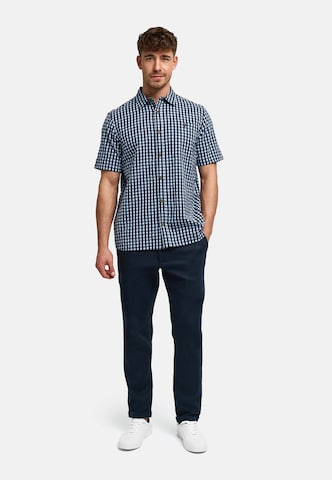 INDICODE JEANS Comfort fit Button Up Shirt in Blue