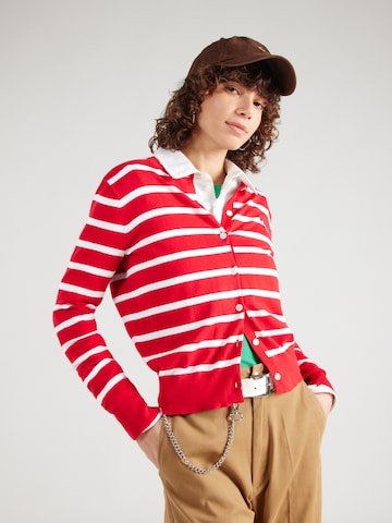 Geacă tricotată de la Polo Ralph Lauren pe roșu: față