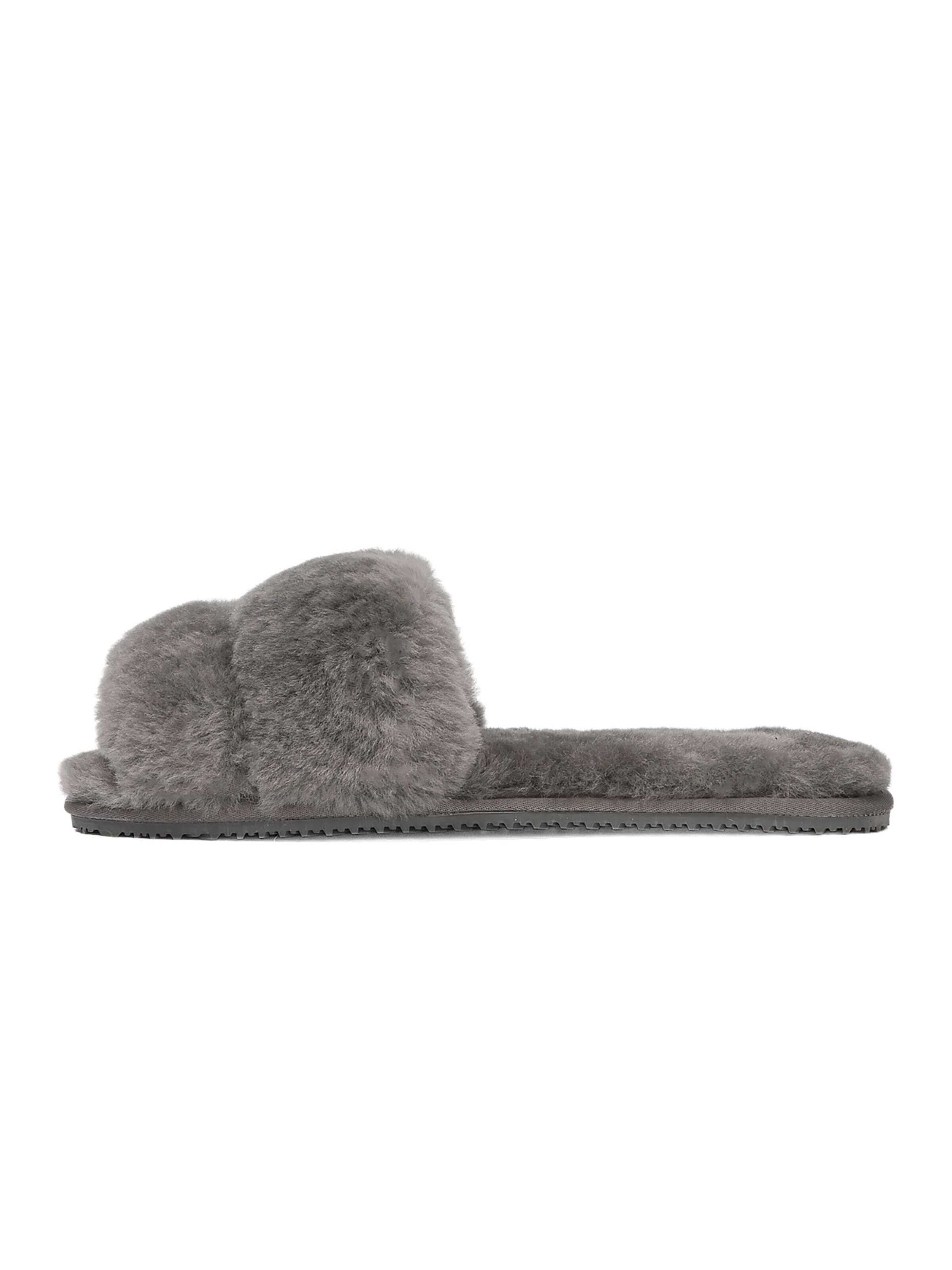 L'Arte Milano Slipper in Grey: front