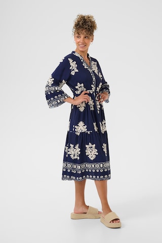 Robe 'Koren' Cream en bleu