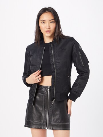 Schott NYC Between-Season Jacket 'Airforce' in Black: front