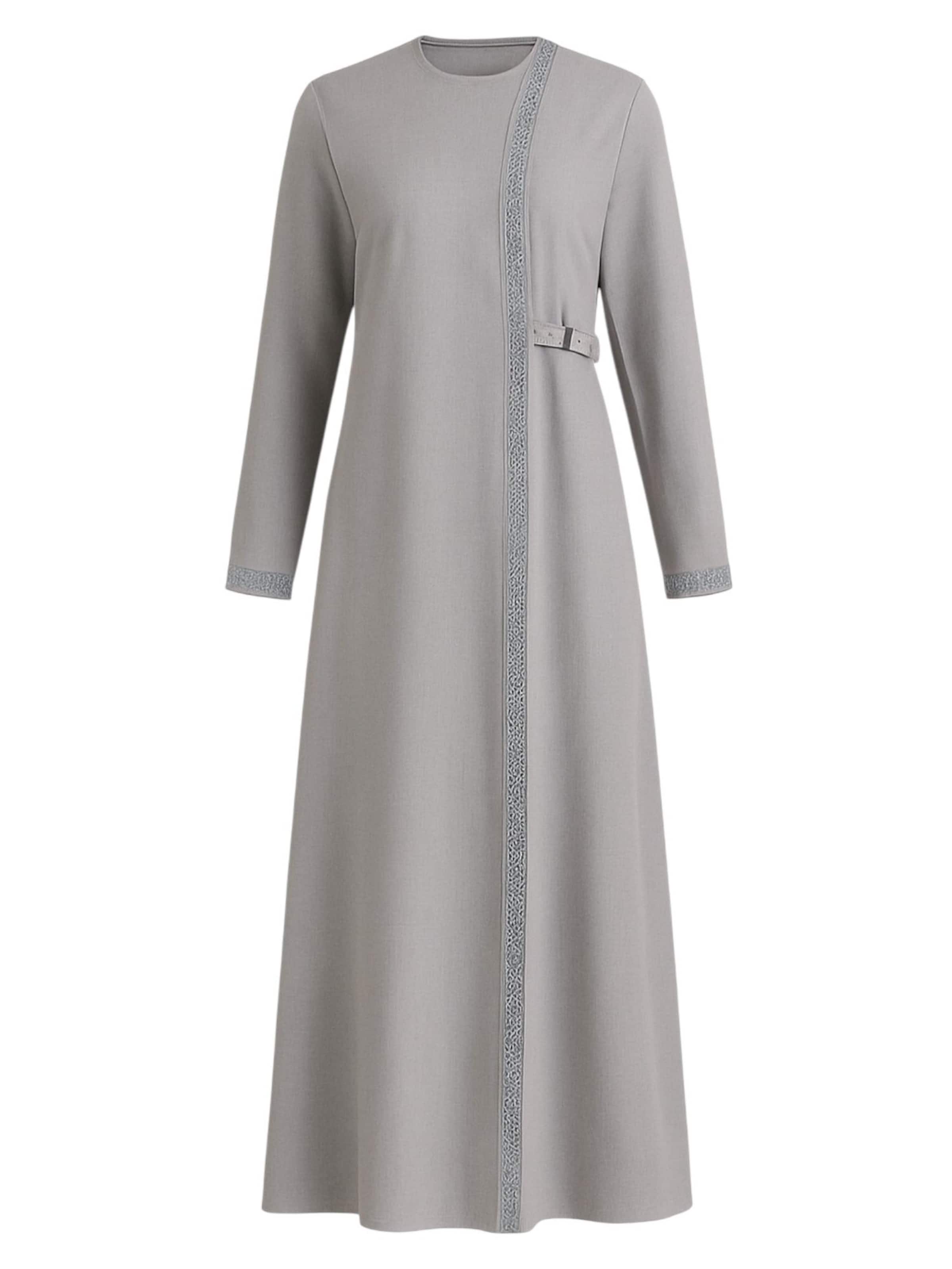 fashionshowcase - Vestido 'Leila-Ferace' en gris: frente