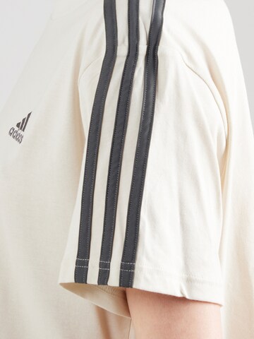 ADIDAS SPORTSWEAR Koszulka funkcyjna 'Essebtials 3- Stripes' w kolorze beżowy