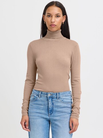 Pull-over 'Mafa' ICHI en beige : devant