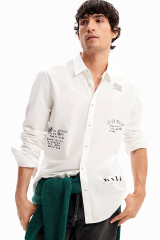 Desigual - Ajuste regular Camisa en blanco