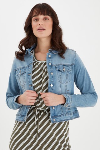 Fransa Between-Season Jacket in Blue: front