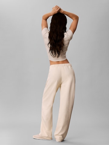 Calvin Klein Jeans Loosefit Broek in Beige