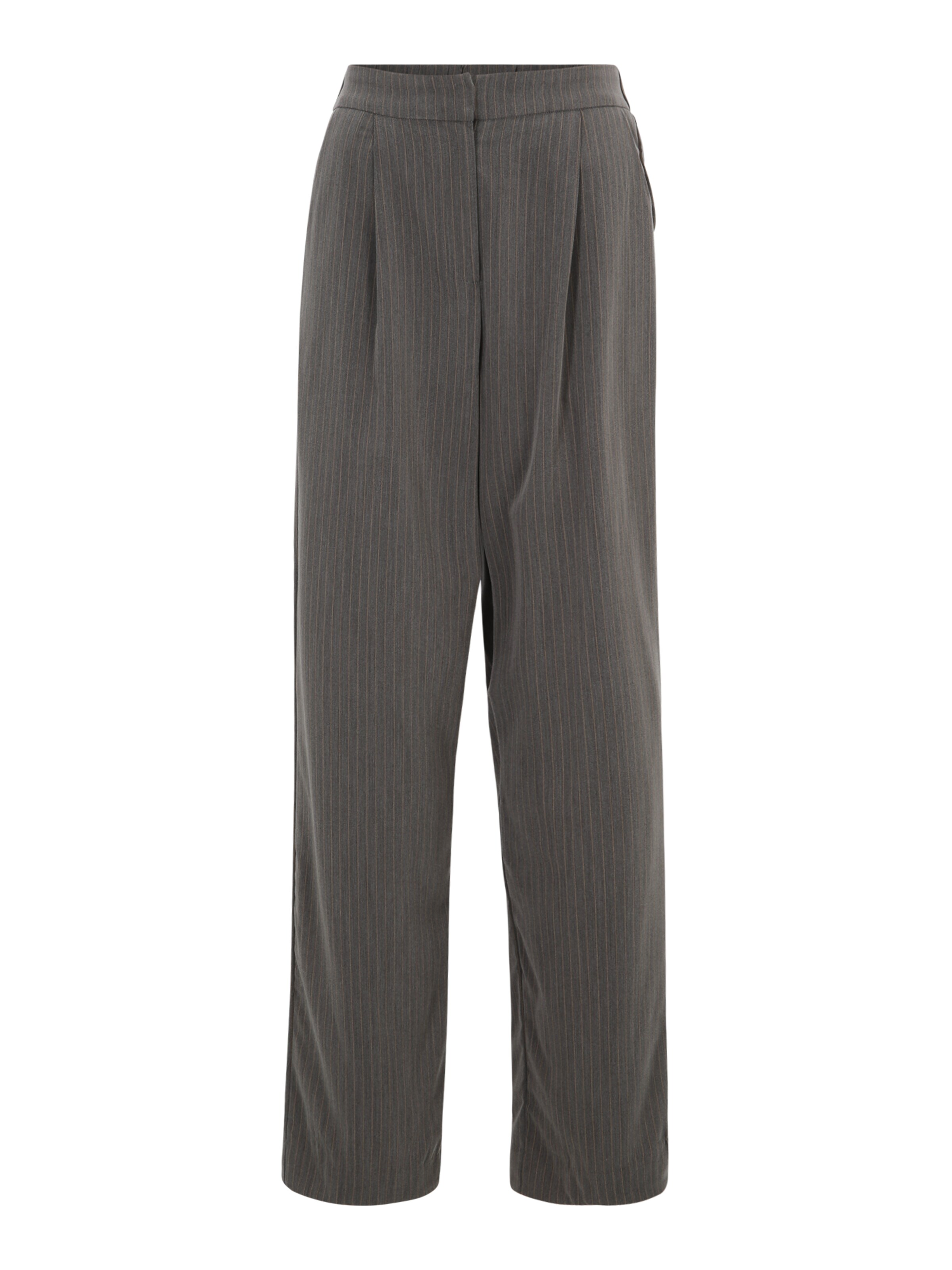 YAS Tall Брюки со складками 'PINLY' в Светло-коричневый / Темно-серый, Обзор товара