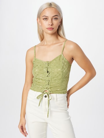 Daisy Street Top in Green: front