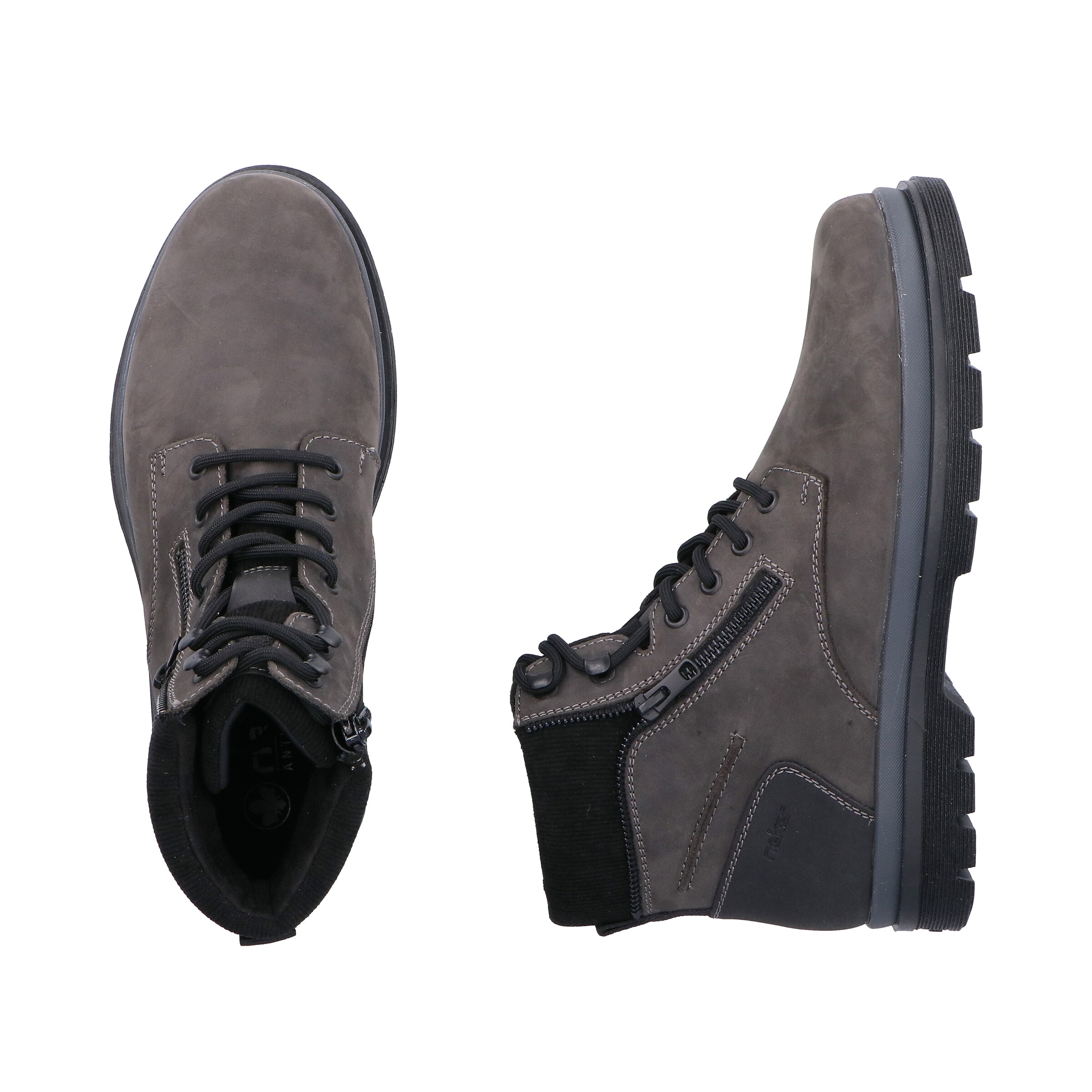 Bottes à lacets Rieker en gris