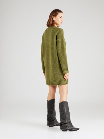 TOPSHOP Knitted dress in Green