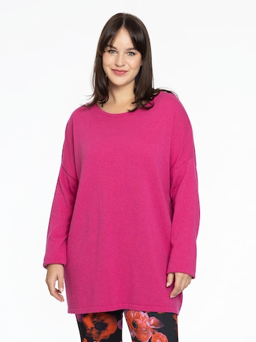 Yoek Sweater in Pink: front