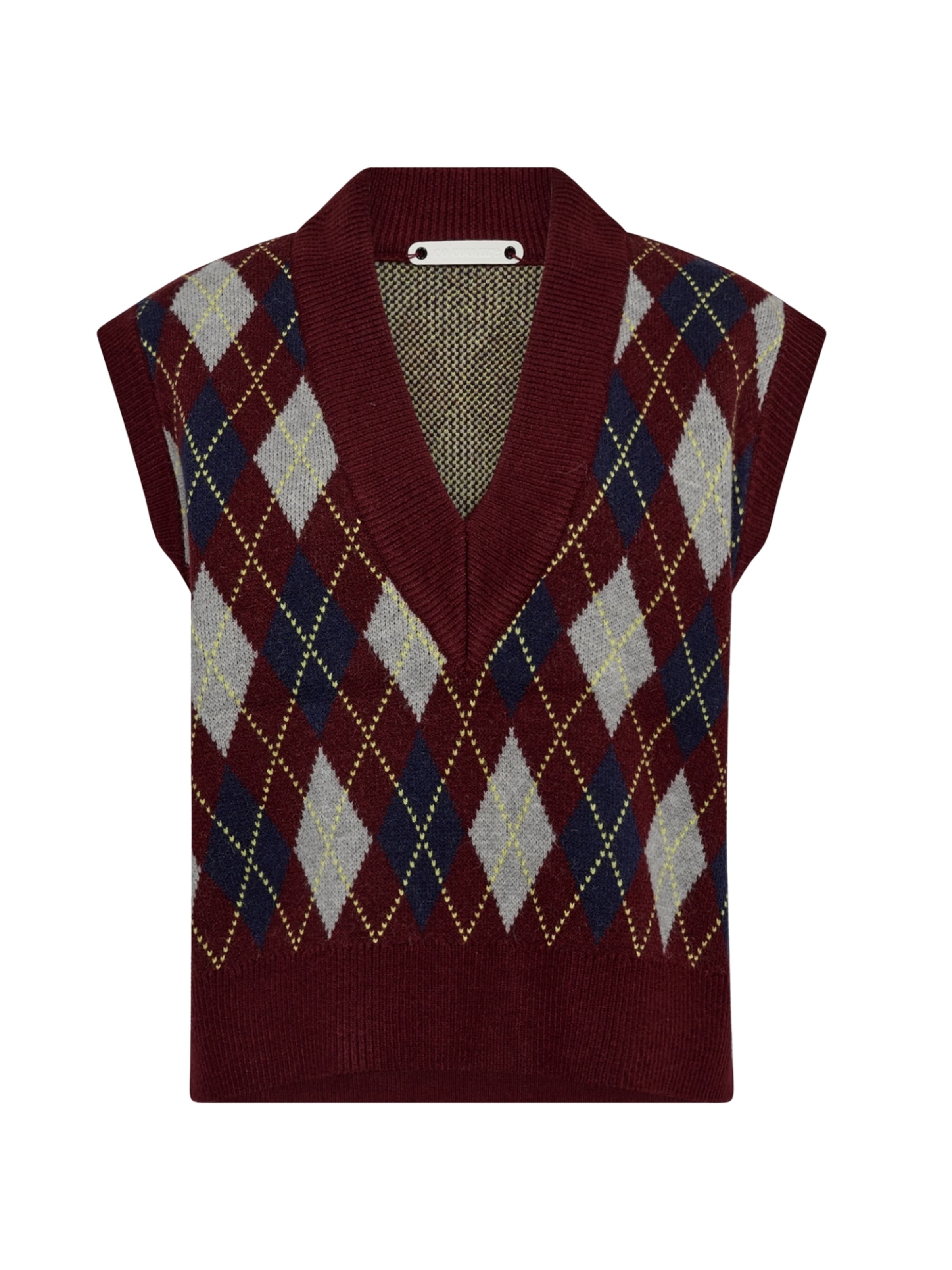 co'couture Neulepaita 'Row' värissä punainen: etupuoli