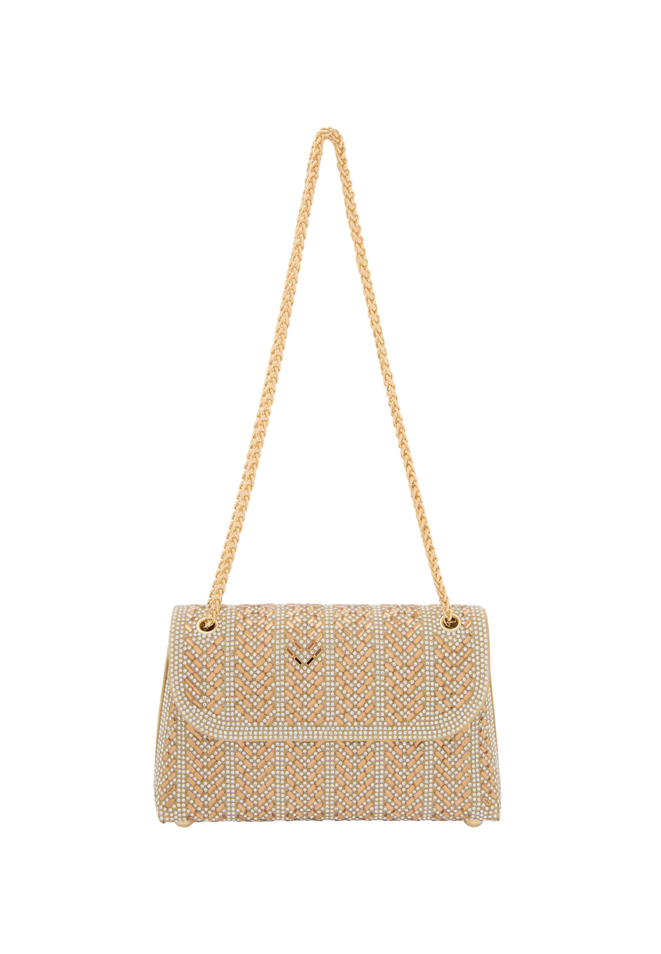 faina Taška přes rameno – zlatá: přední strana