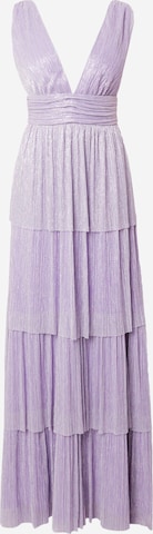 Robe de soirée SWING en violet : devant